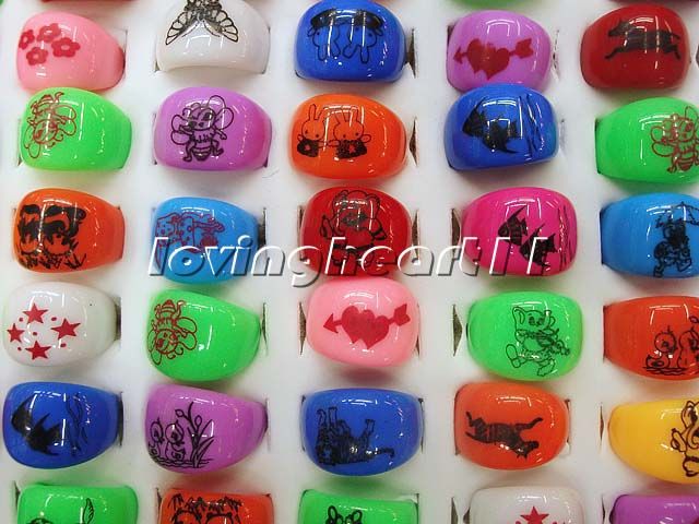   jewelry 20pcs Multicolored cat eye stone silver P Fashion rings  