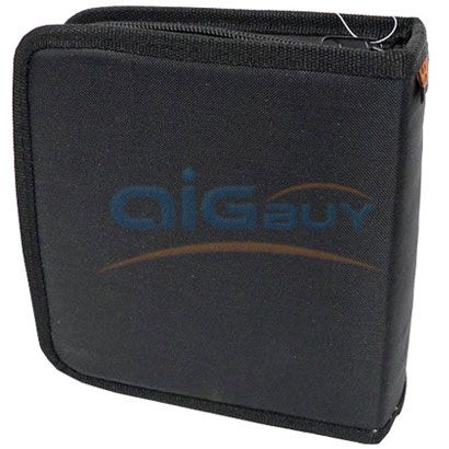 48 CD DVD STORAGE HOLDER CARRY CASE WALLET BAG BLACK  