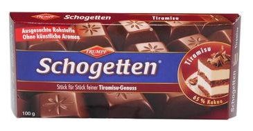 Trumpf SCHOGETTEN Chocolate   Cappuccino   Strawberry   100g 