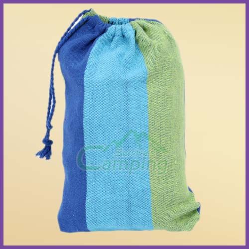 New Canvas Stripe Rope Hammock 72.83 x 39.37 Outdoor Camping 