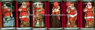 Coke Mini Set Coca Cola Cans 1931 to 1936 Santa LTD NIB  