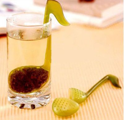 New Note Spoon Tea Strainer Teaspoon Infuser Filter  