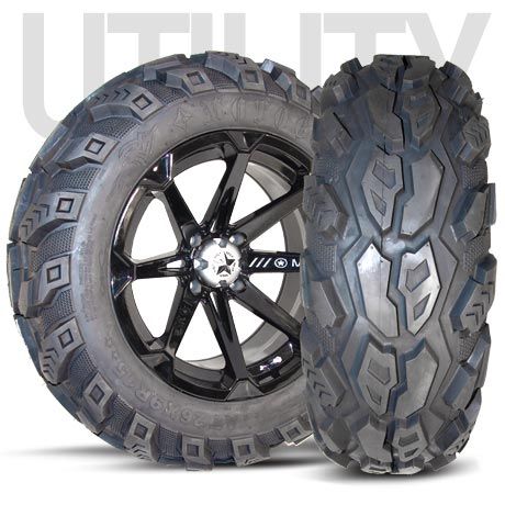 M12 Diesel 15 ATV Wheels w/ Tires for Kawasaki Teryx  