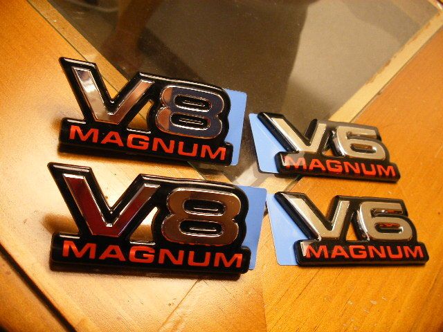 DODGE RAM DAKOTA DURANGO V6 V8 MAGNUM EMBLEM DECAL NEW  