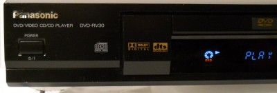 PANASONIC DVD RV30 DVD PLAYER WITH USER MANUAL JAPAN  