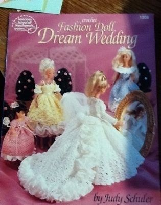 Barbie Fashion Doll Dream Wedding Crochet Dress Patterns Bridemaids 