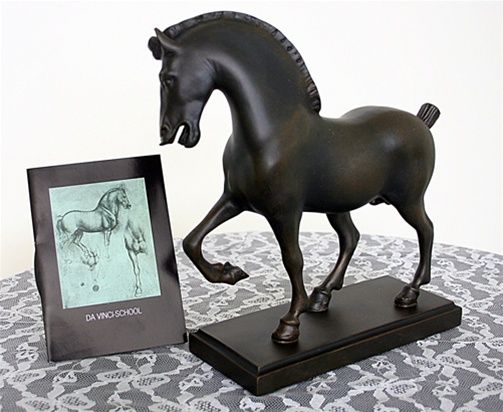 LEONARDO DA VINCI Horse Statue Figurine Sculpture art  