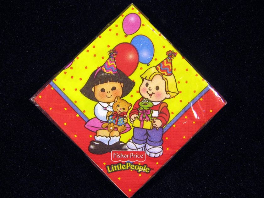 Fisher Price Little People Birthday Party Supplies Plates Napkins Cups 