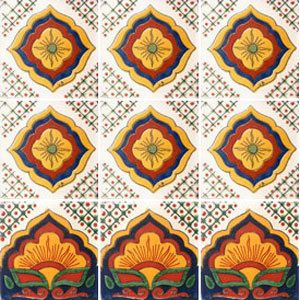 023)) NINE Mexican Tiles Mosaic Talavera Tile Ceramic  