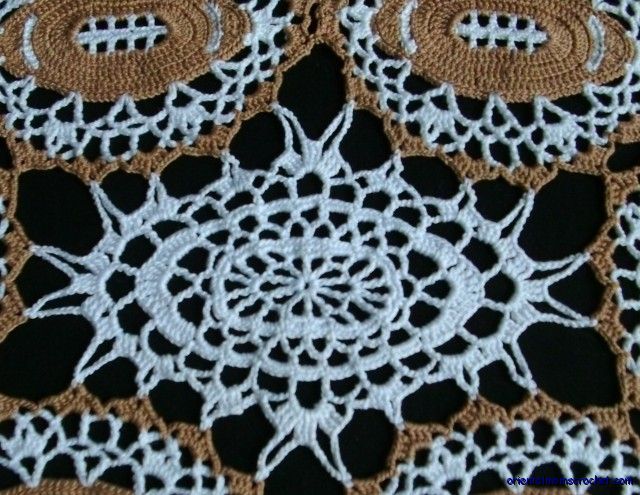 NEW HANDMADE FOOTBALL DOILY, AN ORIGINAL DESIGN  