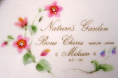 MIKASA china NATURES GARDEN Dinner Plate SWEET PEA  