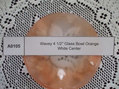 Glass Bowl Wavey 4 1/2 Glass Tart Warmer 13 Colors  