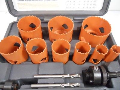 Ridgid Hole Saw Kit BRAND NEW w/Case 13 Piece Set 2 1/2  Plumbers 