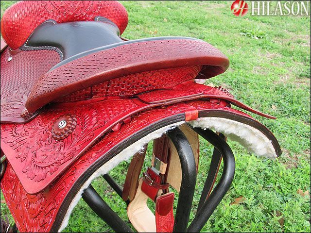 BH005 HILASON WESTERN ROPING RANCH TRAIL PLEASURE SADDLE 15  