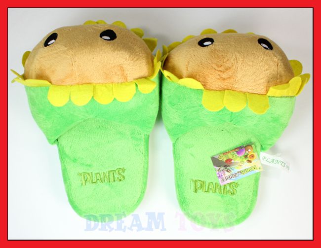 Plants vs Zombies Sunflower Adult Plush Indoor Slipper   Footwear 