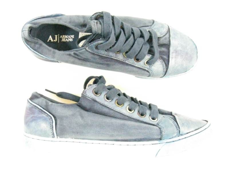 ARMANI JEANS AJ SHOES SNEAKER Sz.42 116$  30% P653863 BLUE MAN NEW 