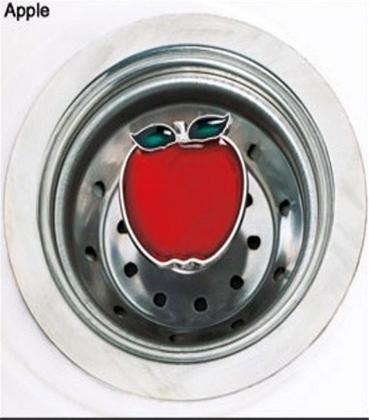 STAINLESS STEEL SINK STRAINER APPLE ROOSTER NEW  