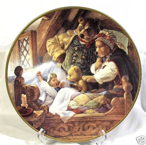 CUTE KNOWLES GOLDILOCKS & THE THREE BEARS PLATE  