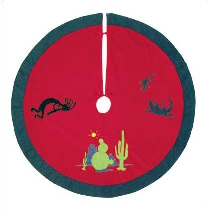 40 Inch Cactus Kokopelli SouthWestern TREE SKIRT XMAS CHRISTMAS DECOR 