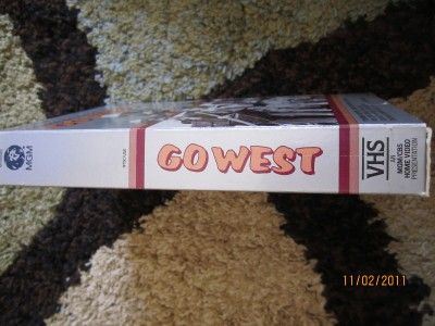 Vintage Rare Oversized box marx brothers go west vhs MGM CBS Home 