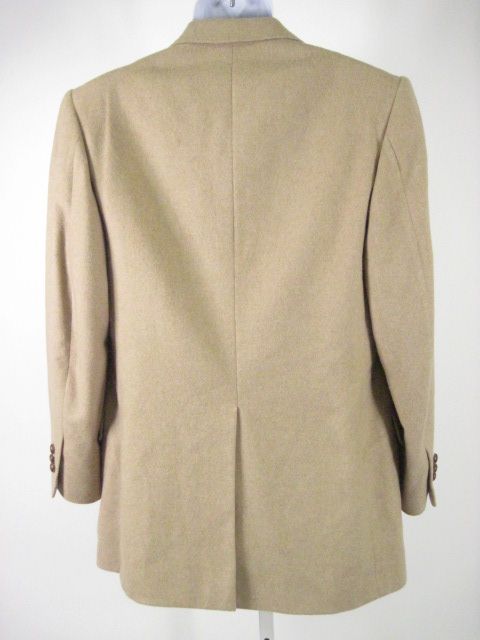 MICHELE CARCHEDI Tan Wool Mens Suit Jacket Blazer  