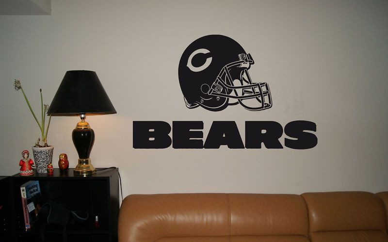 WALL STICKER MURAL VINYL NFL Chicago Bears 001  