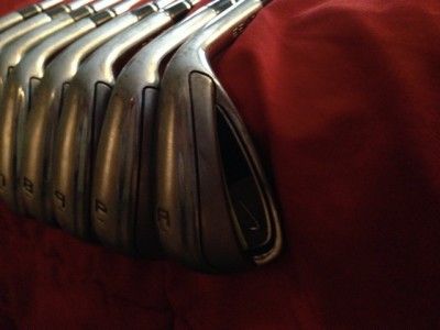 NIKE SLINGSHOT 4D IRONS 4 PW + GW STEEL STIFF FLEX  