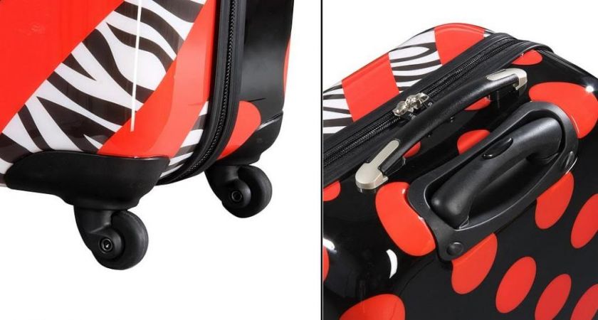 Heys 4WD NOVUS COLLECTION POP ZEBRA Luggage Set RED 806126024421 