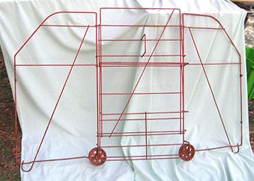 VINTAGE COUNTRY GROCERY STORE METAL WIRE DISPLAY RACK LANCE GORDONS 