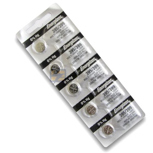 5PCS ENERGIZER WATCH BATTERIES 395 399 SR927SW SR927W  