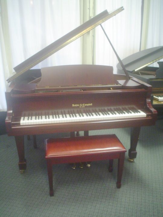 Kohler & Campbell 52 Baby Grand Piano Satin Mahogany w bench SKG500S 