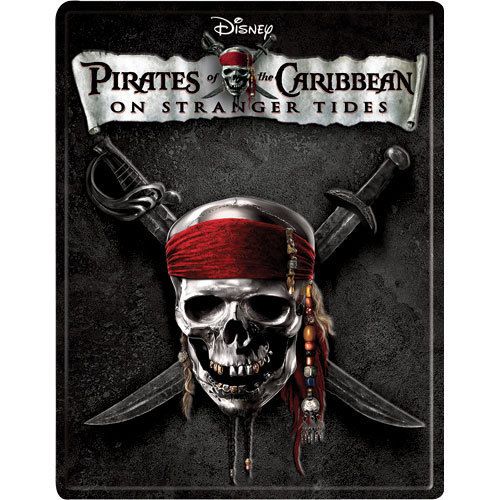 Pirates of the Caribbean On Stranger Tides Steel Book 3D Blu ray 