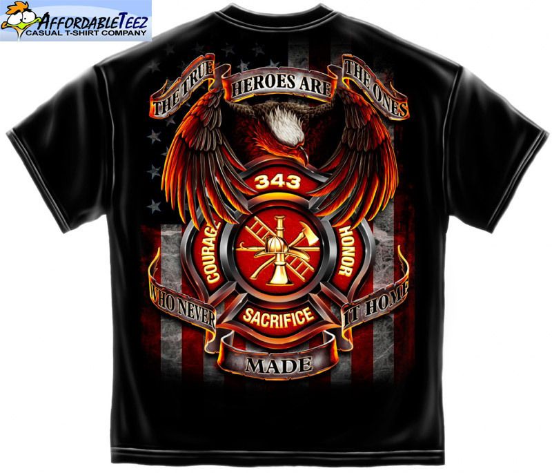   SEPTEMBER 9 11 TRIBUTE FIREFIGHTER SERVICES POLICE,FIRE SS T SHIRT X4