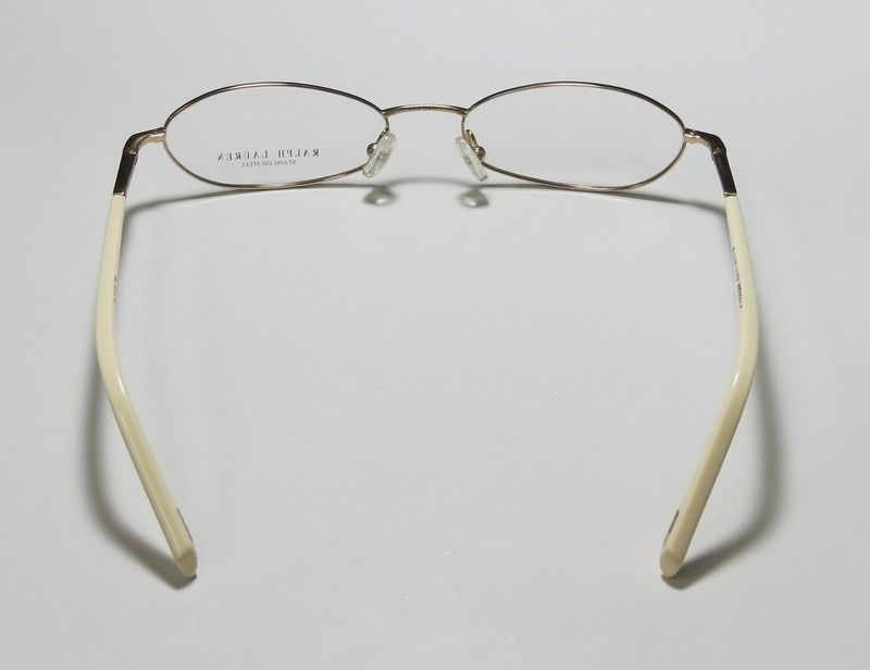 POLO RALPH LAUREN 1498 51 17 135 GOLD/IVORY FULL RIM EYEGLASS/GLASSES 