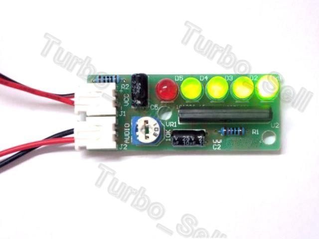 LED Mono Music Visualizer (VU Meter) ASSEMBLED for audio amplifier 