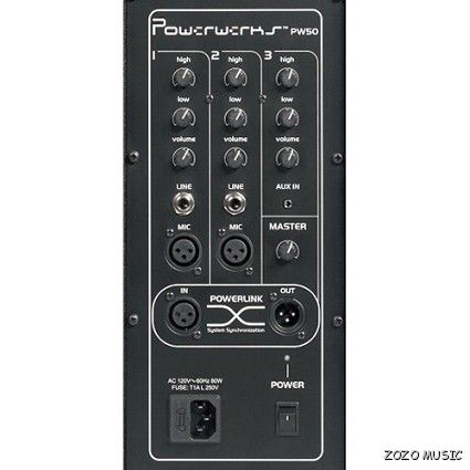 NEW POWERWERKS PW50 50 WATT COMPLETE PORTABLE PA SYSTEM  