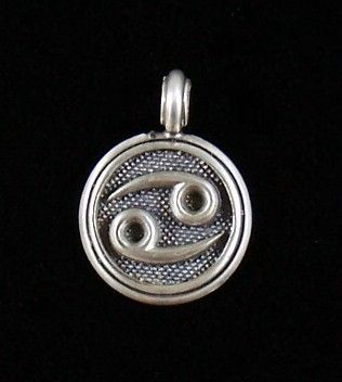 Zik Zok Pewter Pendant Silver Plated Circle Symbol NEW  