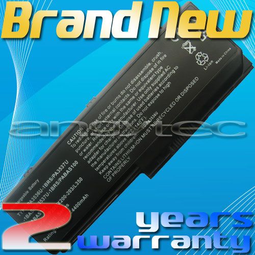 Laptop Battery For Toshiba PA3537U 1BRS Satellite X205  