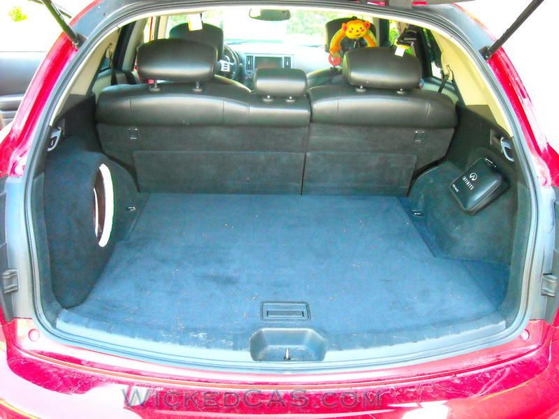 FX35 FX45 BOX TRUNK VIEW CARPETED