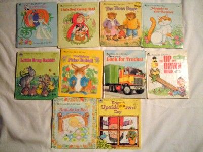 LOT OF 10 GOLDEN TELL A TALE BOOKS CHILDRENS BOOKS VINTAGE GOLDEN 