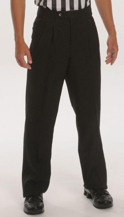 NEW Smitty Pleated Mens Basketball Referee Pants BKS271  Black 