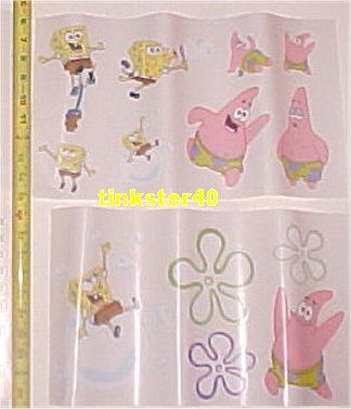 SALE SPONGEBOB Squarepants NIck APPLIQUES TATTOO BORDER  