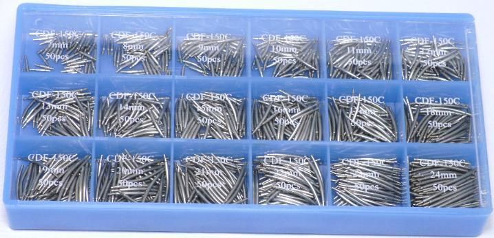 ASSORTMENT 900PCS.SPRING BARS CURVED WATCH REPAIR 1.5MM  