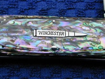 CLASSIC WINCHESTER ABALONE SUNFISH TOENAIL TOE USA KNIFE PEARL MOP w 