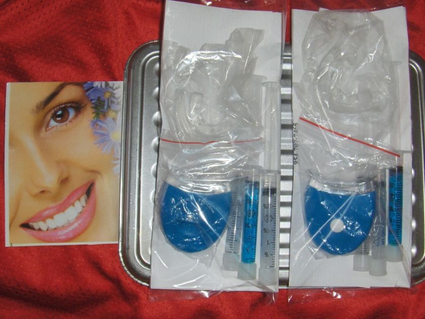 TEETH WHITENER,WHITENING KIT,4 44% GEL,2 TRAYS,2 LIGHTS  